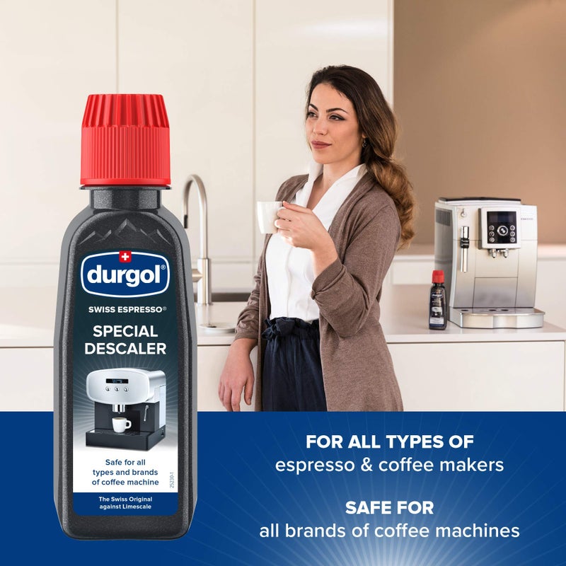 Durgol Swiss Espresso Machine Decalcifier/Descaler Solution, 4 Count - Image 2